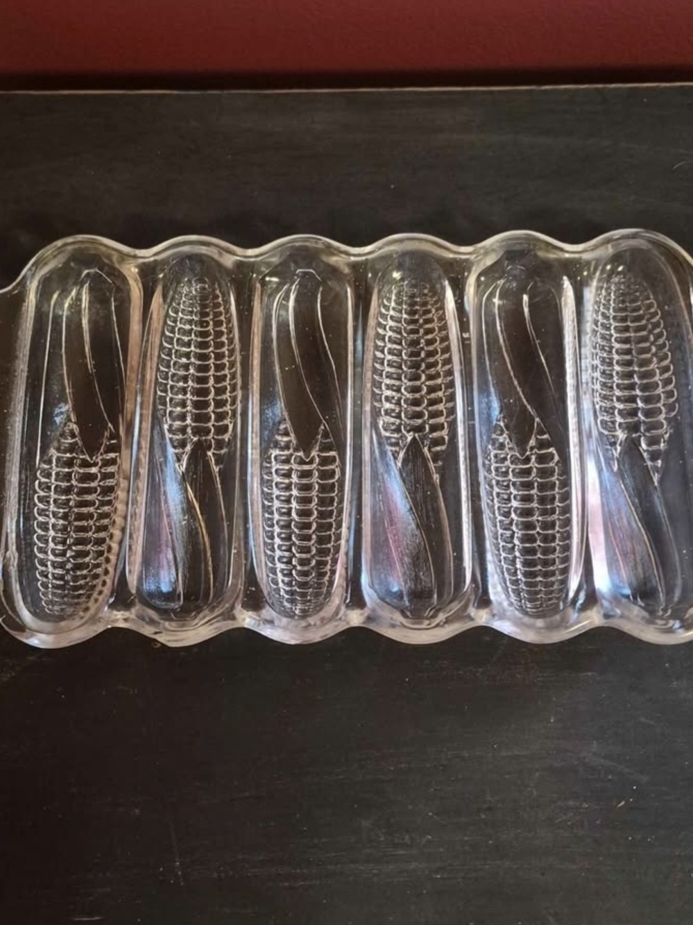 Vintage Miracle Maize glass cornbread mold